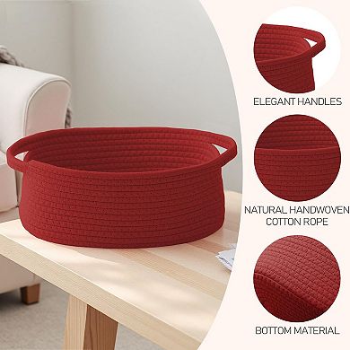 Woven Rope Storage Basket with Handles