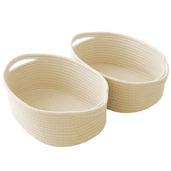 Woven Rope Storage Basket with Handles