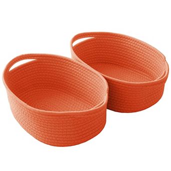 Woven Rope Storage Basket with Handles