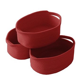 Woven Rope Storage Basket with Handles