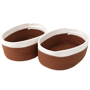 Woven Rope Storage Basket with Handles