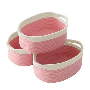 Woven Rope Storage Basket with Handles