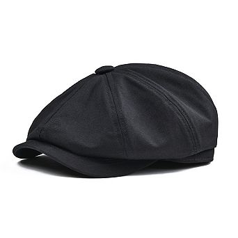 Men's Newsboy Cotton Golf Taxi Flat Cap Size XL