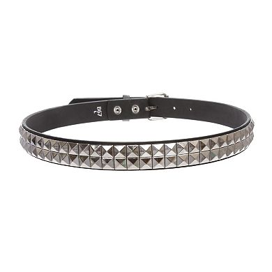 Snap punk rock trend rivet leather belt