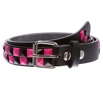 Snap punk rock trend rivet leather belt