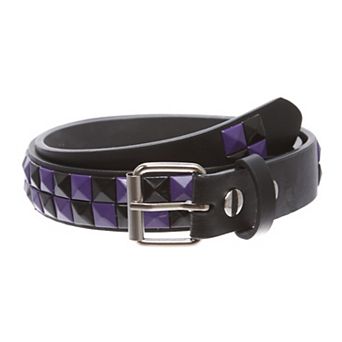 Snap punk rock trend rivet leather belt