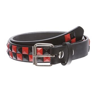 Snap punk rock trend rivet leather belt