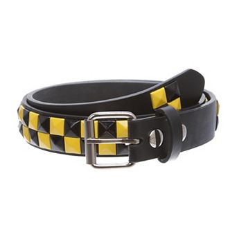 Snap punk rock trend rivet leather belt