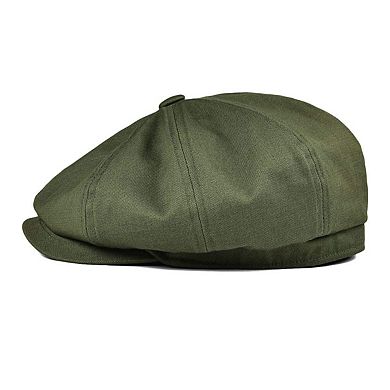 Men's Newsboy Flat Cap Cotton Golf Cabbie Hat Size M