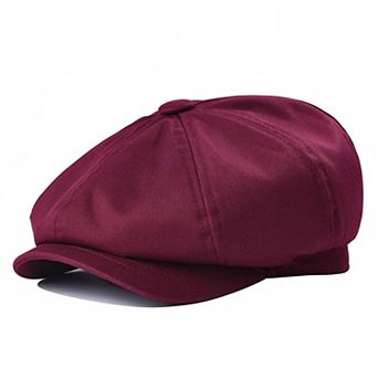 Men's Newsboy Flat Cap Cotton Golf Cabbie Hat Size M