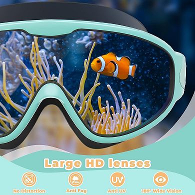 2pc Swim Goggles Kids UV Anti-fog Pool Water