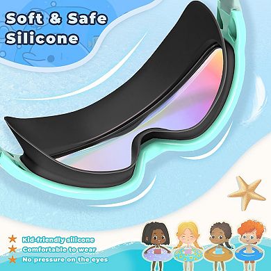 2pc Swim Goggles Kids UV Anti-fog Pool Water