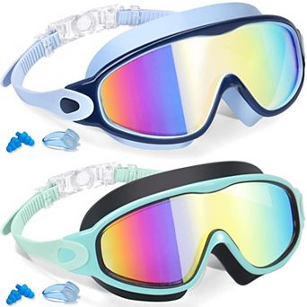 2 pc Swim Goggles Kids UV Anti-fog Pool Water