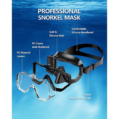 Swim Goggles Nose Cover Anti-fog Mask Adults