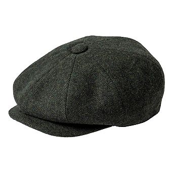 Men Tweed Newsboy Cabbie Cap