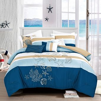 Coastal Blue Comforter Set