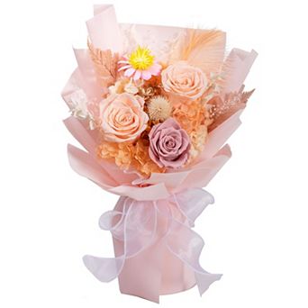 Preserved Blue Rose Bouquet Gift