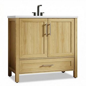 ANIXOL Bathroom Vanity with Sink and Storage Cabinet