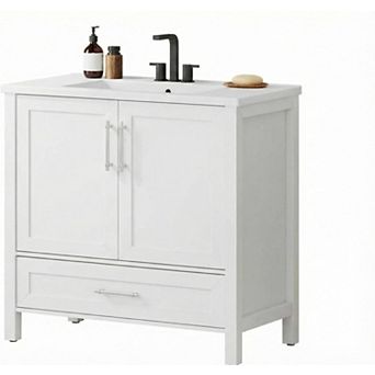 ANIXOL Bathroom Vanity with Sink and Storage Cabinet