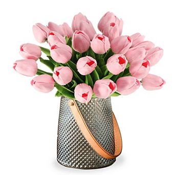 Real Touch Tulip Pu Artificial Flowers Wedding Party Spring Home Decor