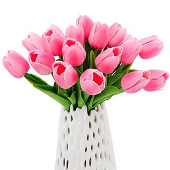 Real Touch Tulip Pu Artificial Flowers Wedding Party Spring Home Decor