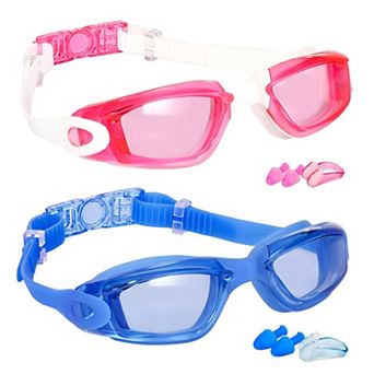 2 Pack Swim Goggles Anti Fog No Leaking Adult Women Men
