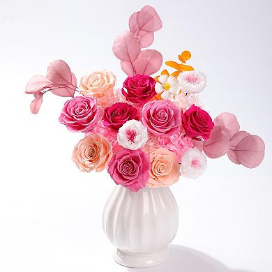 Preserved Roses Bouquet Birthday Gift Vase not included