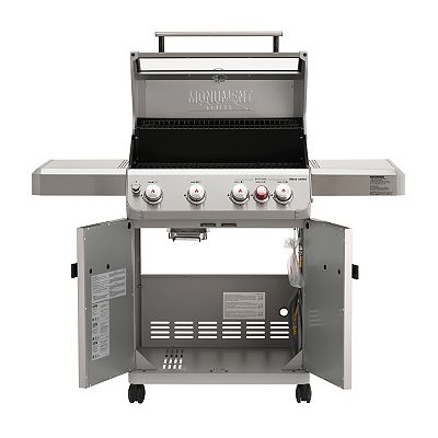 Mesa 415BZNG Stainless Natural Gas Grill with Broil-Zone and Glass