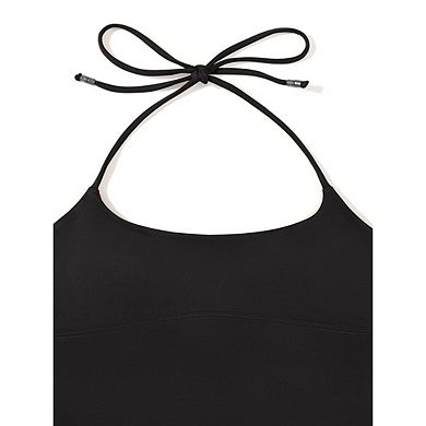 Women's Going Out Top Halter Backless Tank Tops Basic Camisole Crop Tops Trendy Sleeveless Shirts