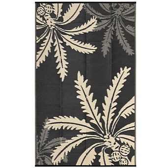 Reversible Waterproof Outdoor Rug Modern Plastic Straw Mat for Patio, Backyard, Picnic, Beach