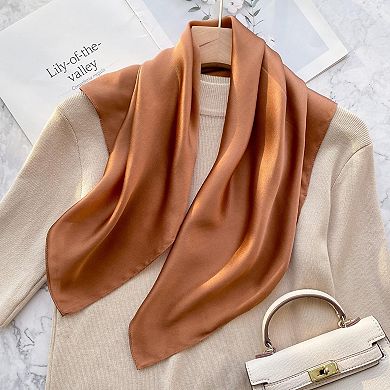 Mulberry Silk Square Scarf — Lightweight Square Scarf, Women's Neck and Hair Accessory