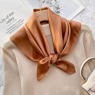 Mulberry Silk Square Scarf — Lightweight Square Scarf, Women's Neck and Hair Accessory