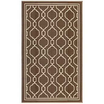 Reversible Waterproof Outdoor Rug Foldable Plastic Straw Mat for Patio, Balcony, Deck, Camping, RV