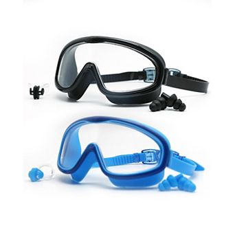 Swim Goggles 2 Pack Anti-Fog UV Leak-Proof Silicone