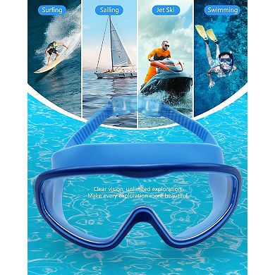 Swim Goggles 2 Pack Anti-Fog UV Leak-Proof Silicone