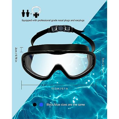 Swim Goggles 2 Pack Anti-Fog UV Leak-Proof Silicone