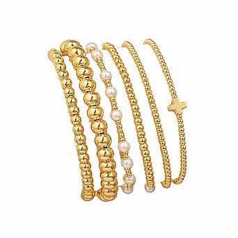 Stretch Beaded Bracelet Set