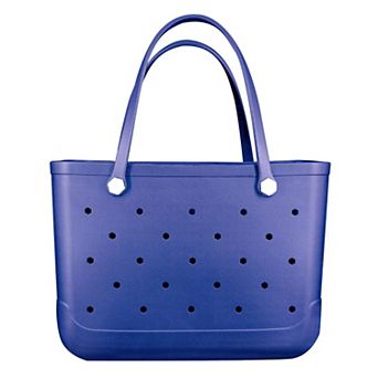 Rubber Beach Bag Waterproof Travel Tote Women Outdoor Summer Washable Handbag