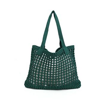 Women's Crochet Hollow Beach Tote Bag
