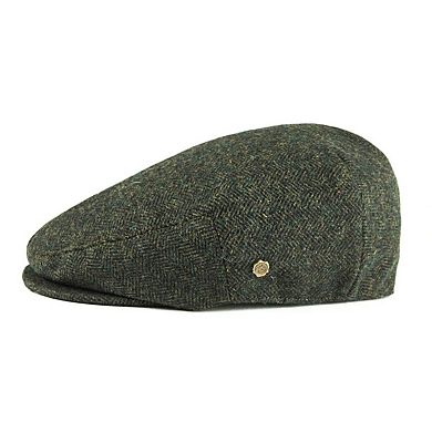 Men's Herringbone Flat Ivy Newsboy Cap