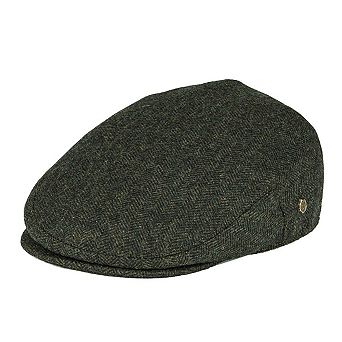 Men's Herringbone Flat Ivy Newsboy Cap