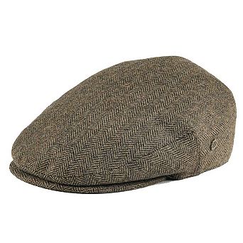 Men's Herringbone Flat Ivy Newsboy Cap