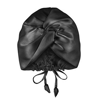 Adjustable Silk Sleep Cap Protects Hair at Night, Prevents Frizz and Tangling