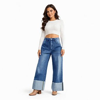 Relaxed Fit Boyfriend Jeans Women