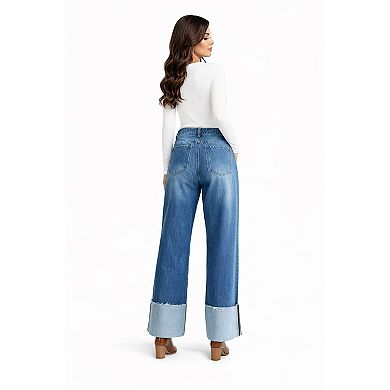 Relaxed Fit Boyfriend Jeans Women