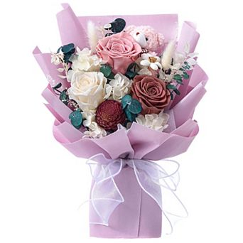 Forever Preserved Roses Bear Gift Box