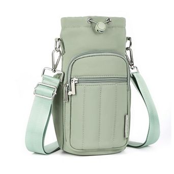 Water Bottle Holder Bag Adjustable Strap Insulated Crossbody Sling Gym Walking