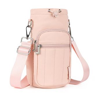 Water Bottle Holder Bag Adjustable Strap Insulated Crossbody Sling Gym Walking