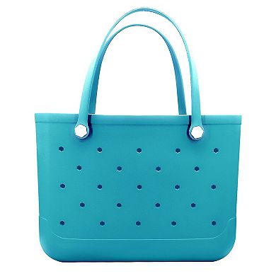Rubber Beach Bag Waterproof Tote Women Outdoor Washable Handbag