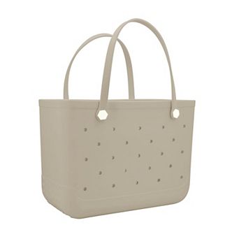 Rubber Beach Bag Waterproof Tote Women Outdoor Washable Handbag